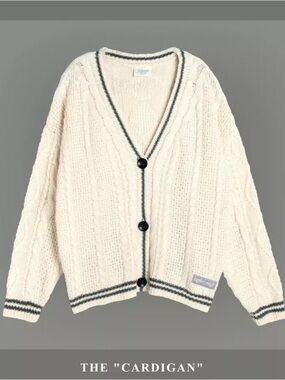 Taylor Swift Folklore Cream Cable-Knit Cardigan